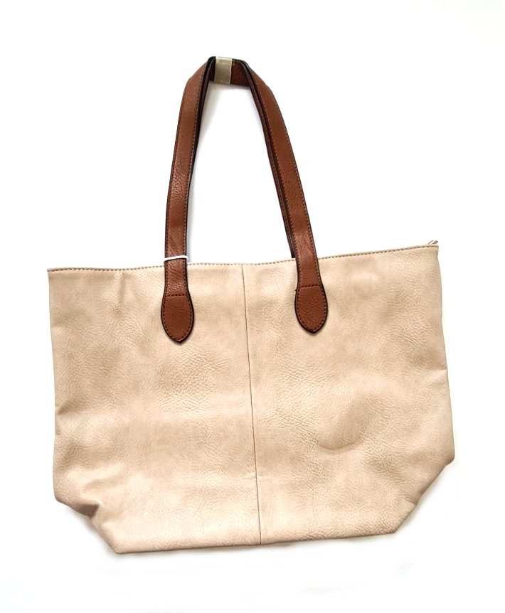 Tote bag with internal zip pocket