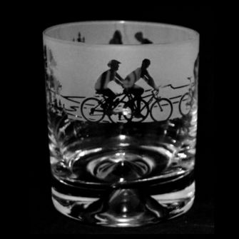 Cycling Whiskey Tumbler