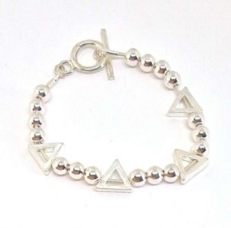Ball and Triangle bracelet