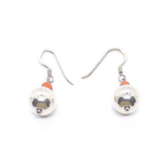 Ball and Orange earrings