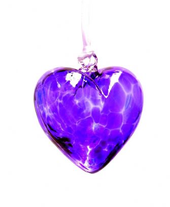 Small Friendship Heart Purple