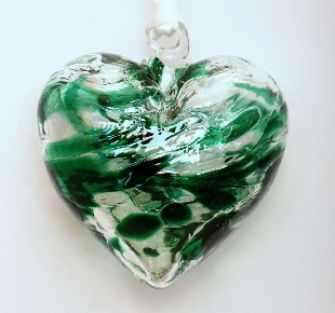  5 Birthstone Heart May Emerald