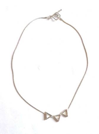 Three triangle necklace