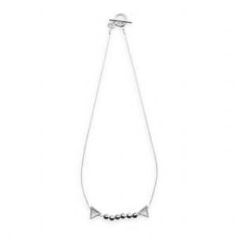 6 Ball and 2 triangle necklace