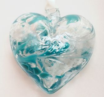 12 Birthstone Heart December Turquoise